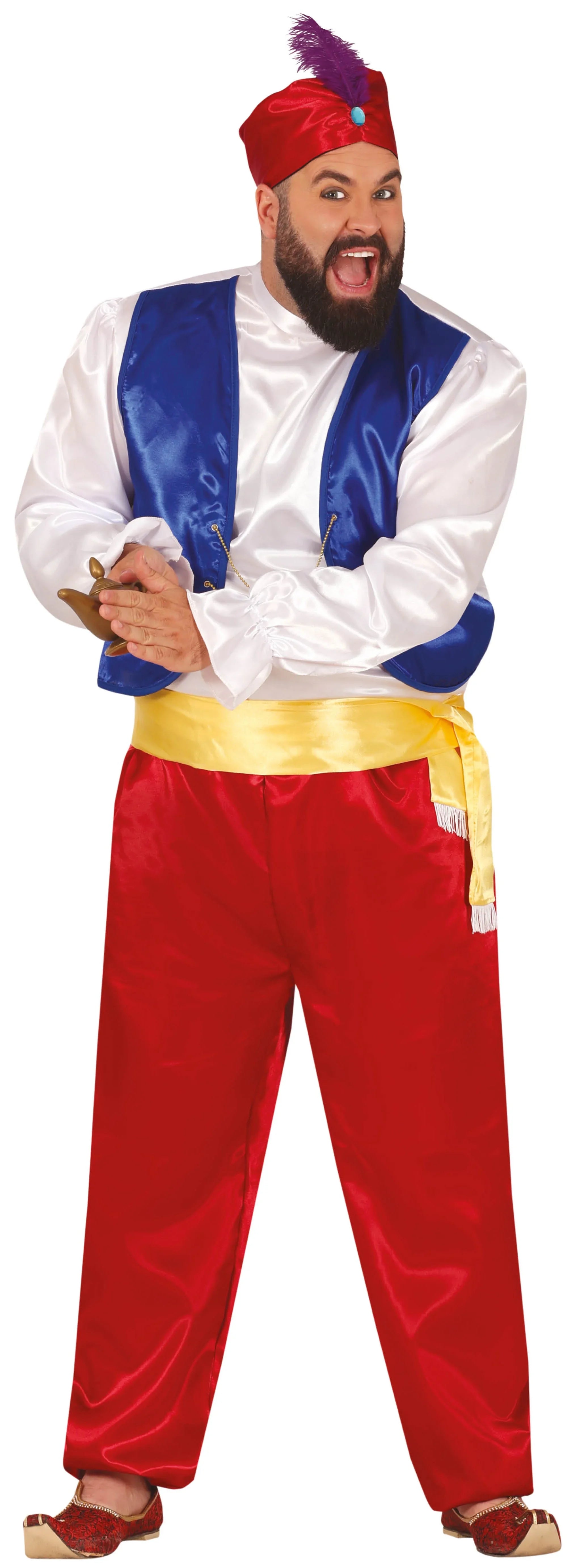 Disfraz de Genio de la Lámpara Mágica para Hombre Genio de la Lámpara Guirca